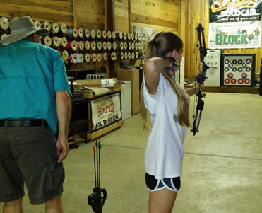 Bennett's Archery indoor range